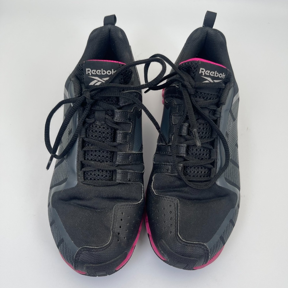 Reebok ZigWild Trail 6 Running Shoes Women's Size 9 Black Pink Zig-Zag Sole